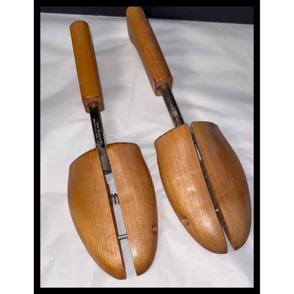 Nettleton Shoe Trees Mens 4 Brown Wood Adjustable Vintage Care‎